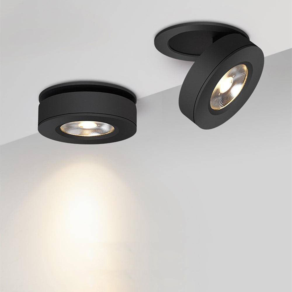 Slim Modern Round Adjustable LED Spotlight