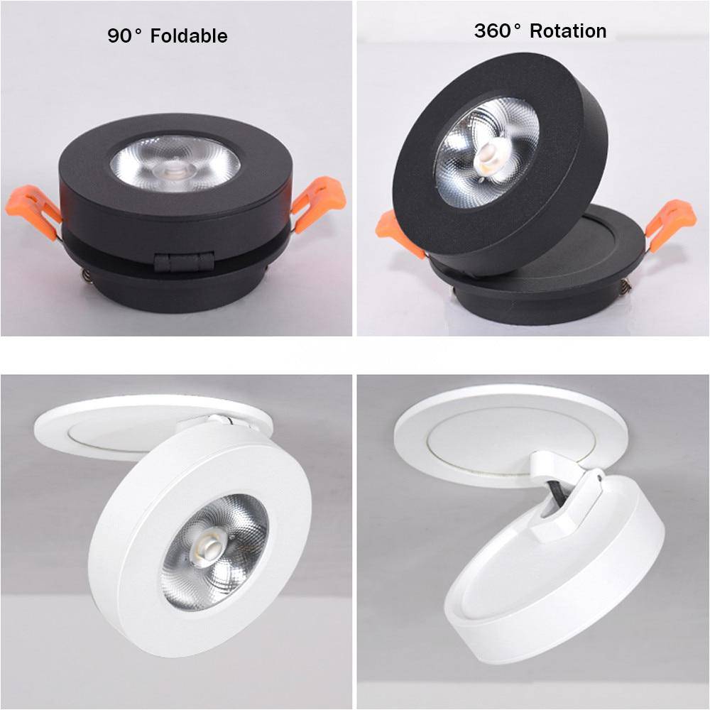 Slim Modern Round Adjustable LED Spotlight