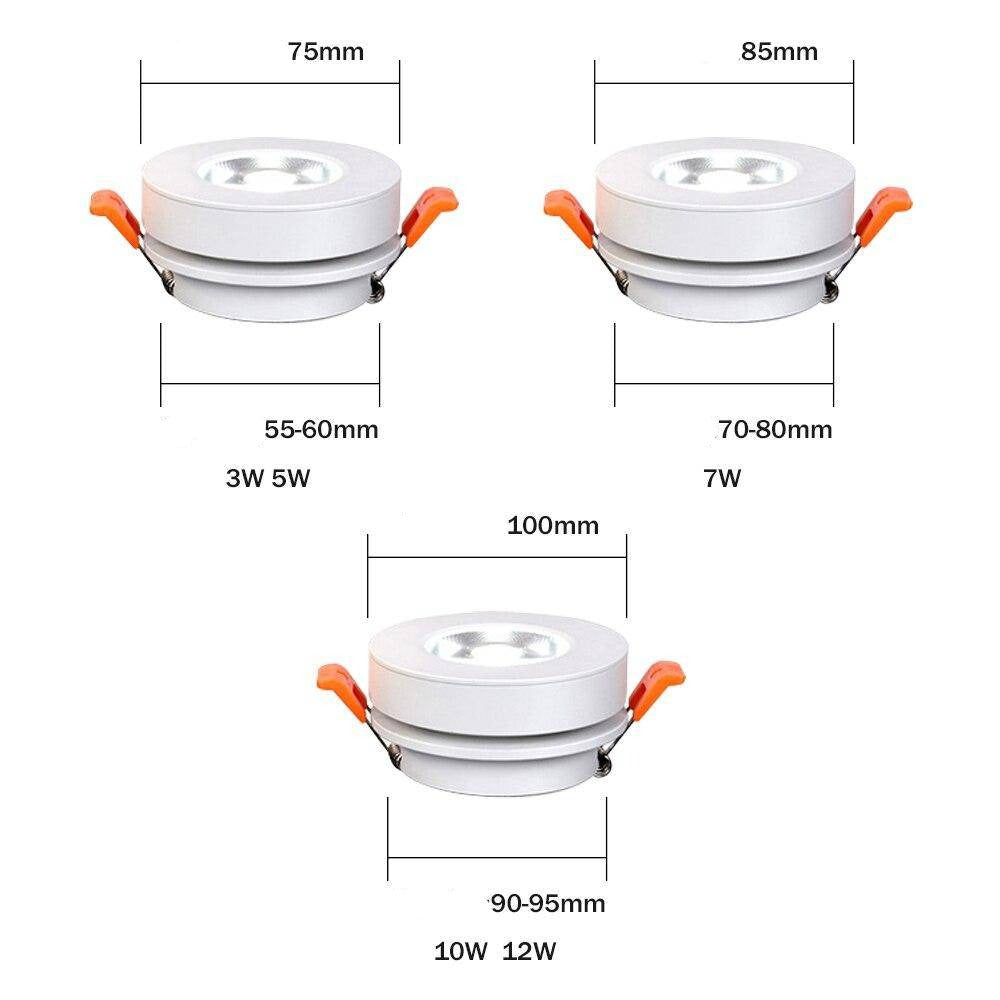 Slim Modern Round Adjustable LED Spotlight