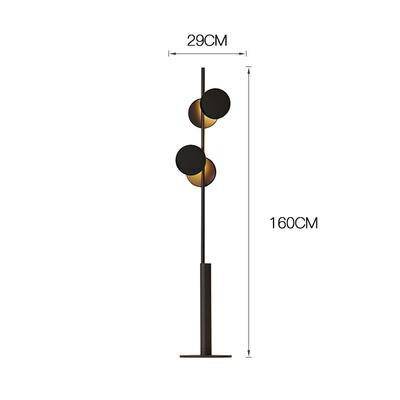 Modern LED Metal Floor Lamp with Circular Shapes