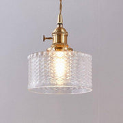 Modern Metal LED Pendant Light with Glass Shade