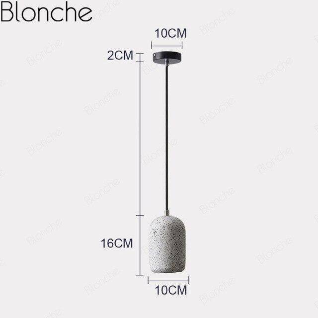 Terrazzo Style LED Cylinder Pendant Light