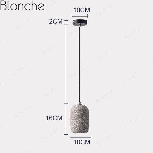 Terrazzo Style LED Cylinder Pendant Light