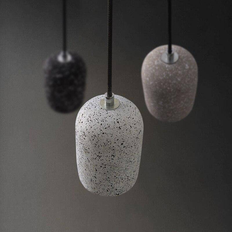 Terrazzo Style LED Cylinder Pendant Light