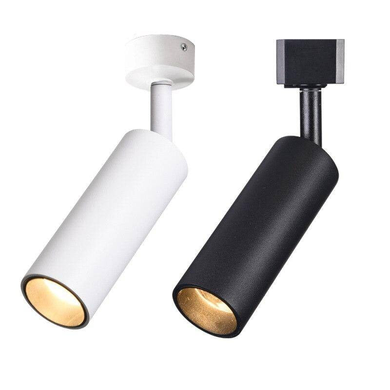 Modern Aluminum LED Cylinder Spot Light Rail