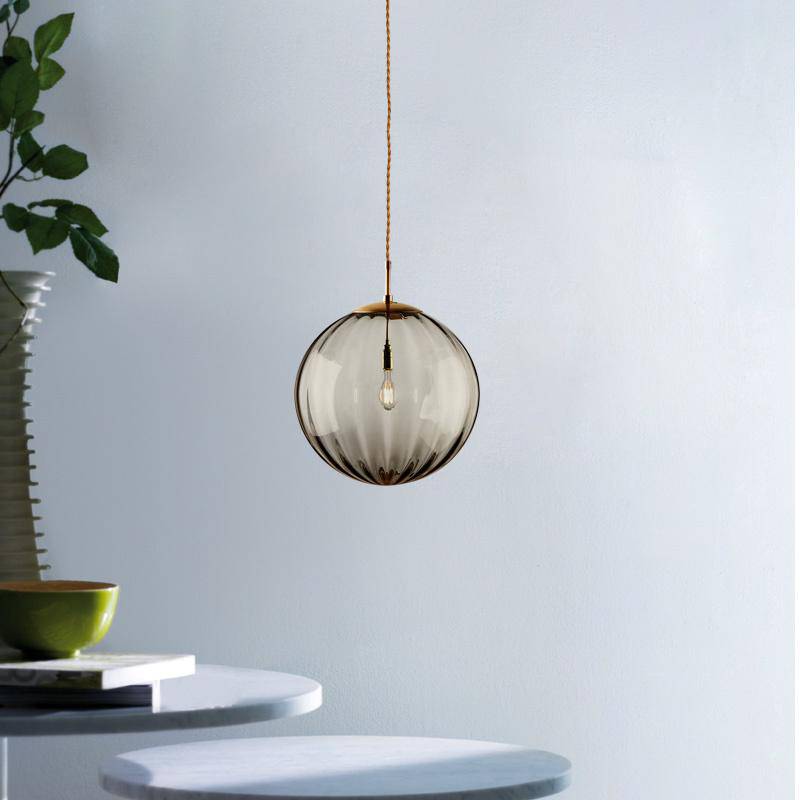 Modern Colored Glass Ball LED Pendant Light