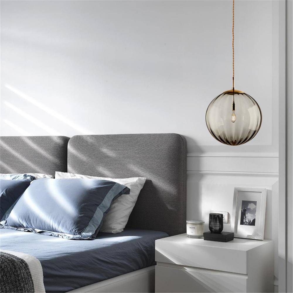 Modern Colored Glass Ball LED Pendant Light
