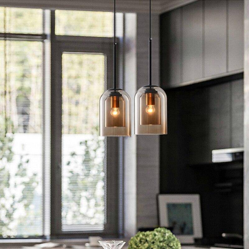 Double Curved Smoke Glass Suspension Design Tube