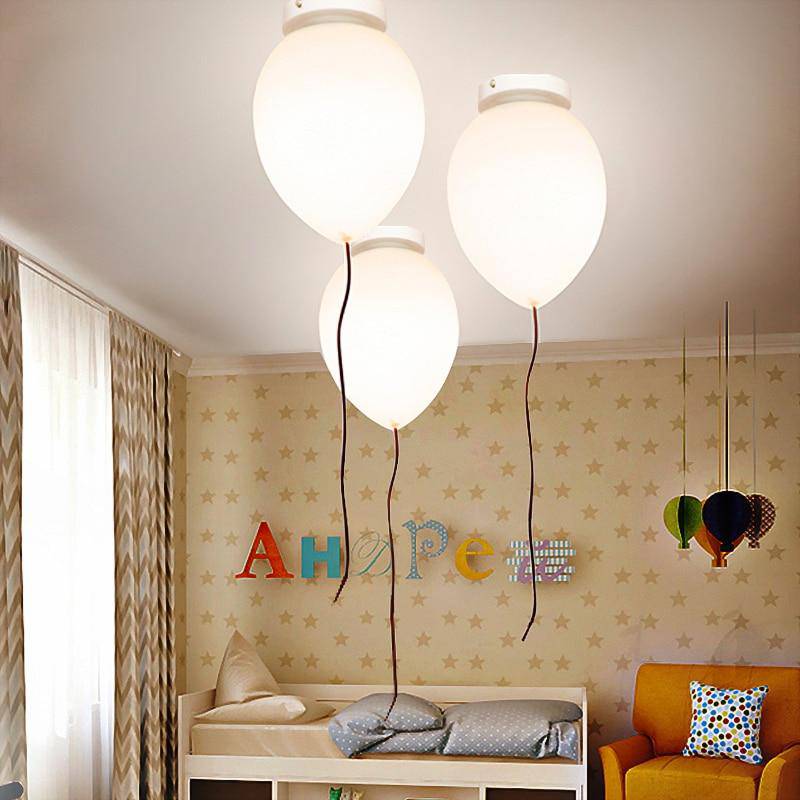 Modern LED Balloon-Shaped Ceiling Light for Kids
