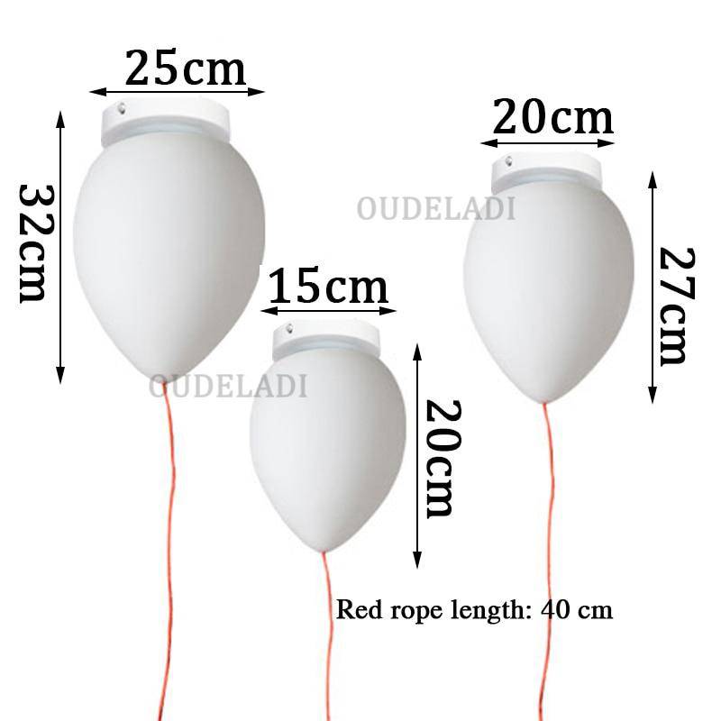 Modern LED Balloon-Shaped Ceiling Light for Kids