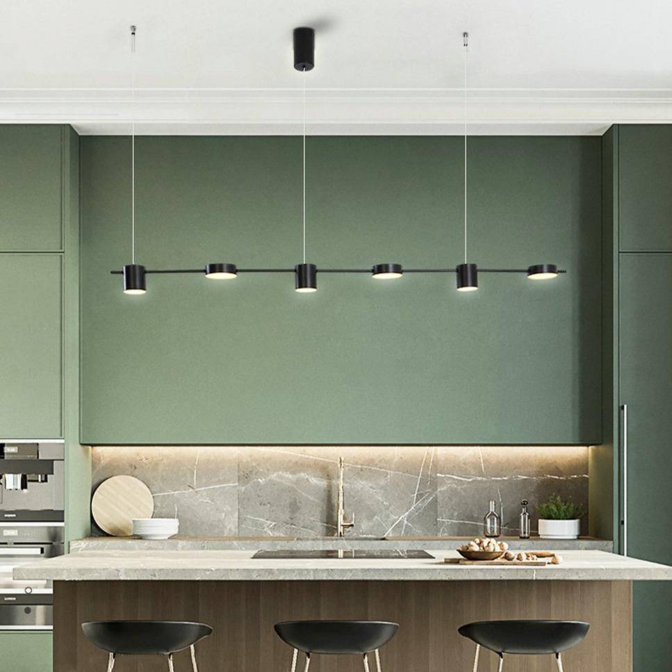 Luxury Metal LED Pendant Light - Sleek Long Design