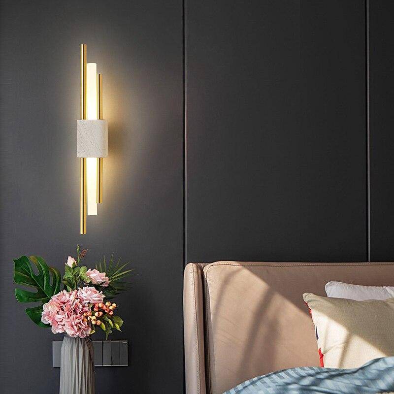 Modern LED Marble Wall Sconce for Loft Decor
