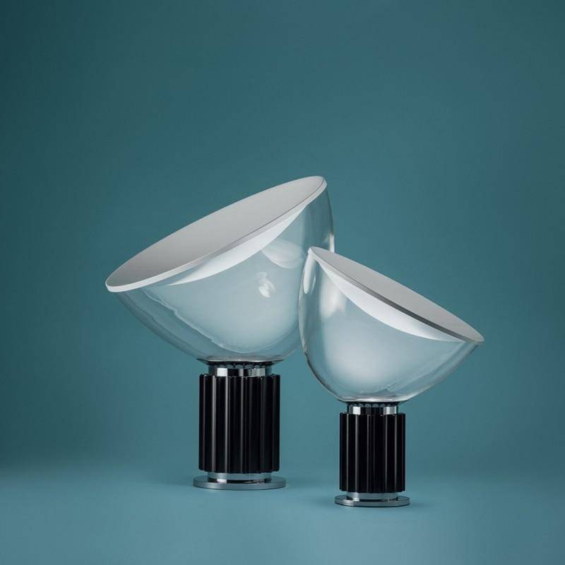 Modern LED Desk Lamp with Industrial Base and Round Shade