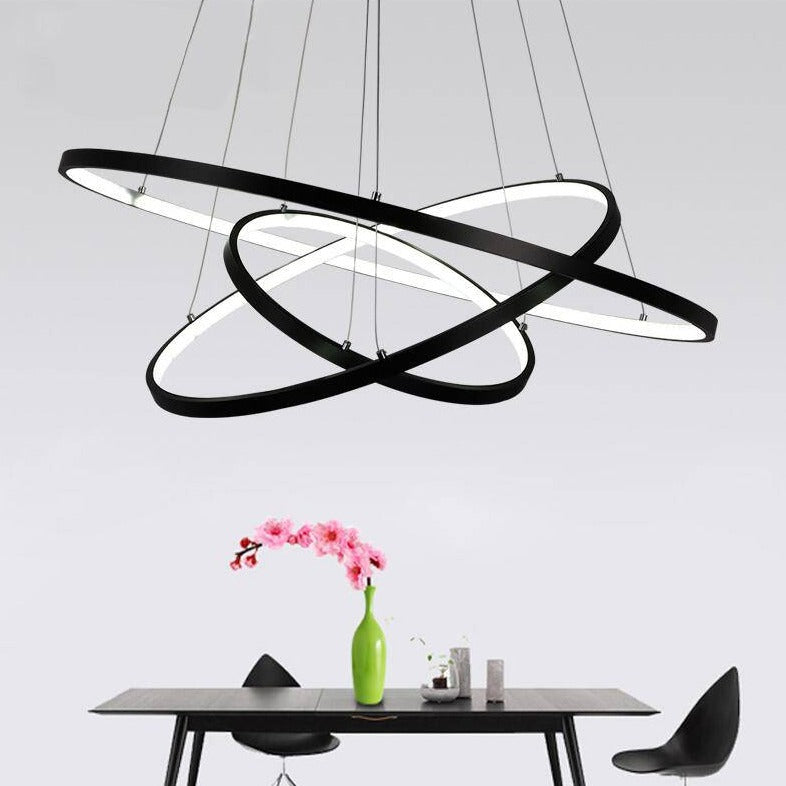 LED Hanging Ring Chandelier Design