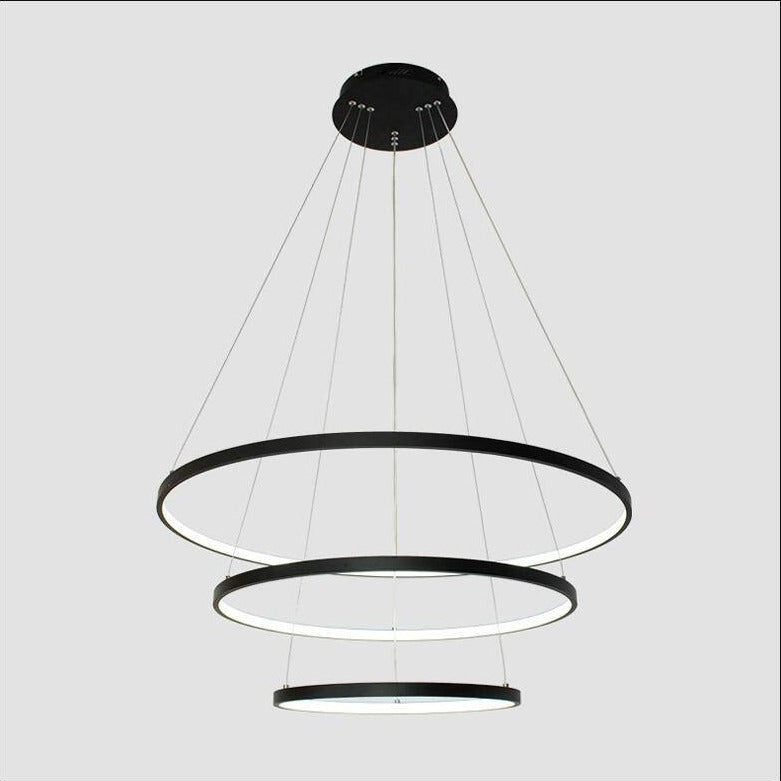 LED Hanging Ring Chandelier Design
