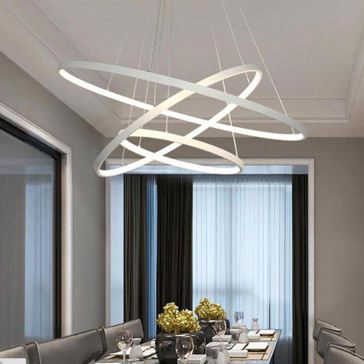 LED Hanging Ring Chandelier Design