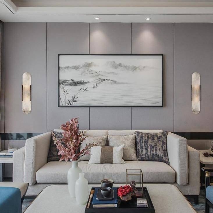 Luxury Long Marble LED Wall Sconce