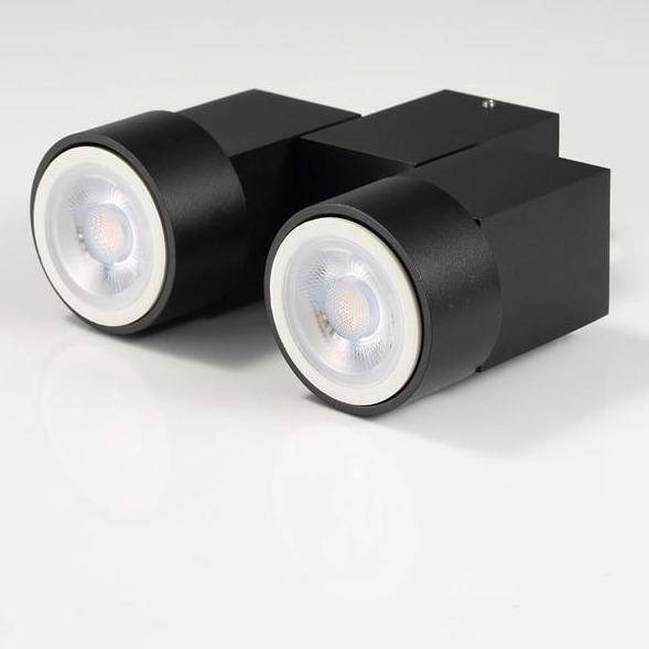 Modern White Aluminum Double LED Spotlight