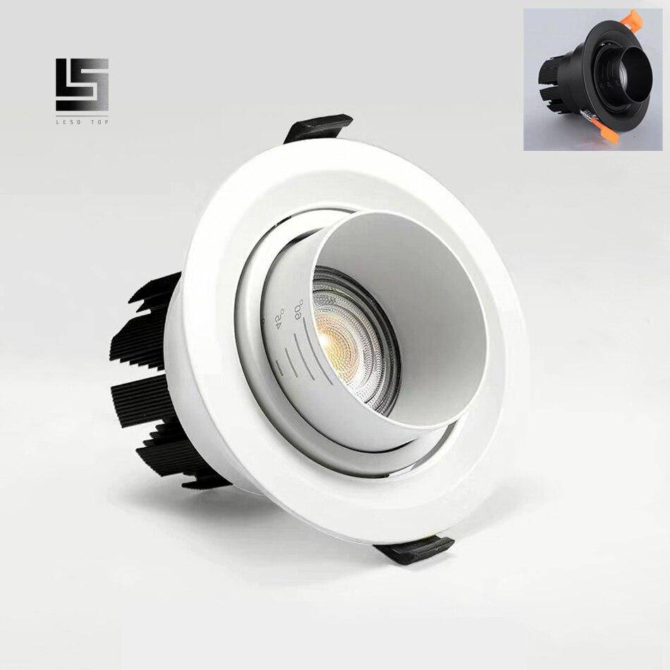 Adjustable Round LED Recessed Light Fixture - Loft Style