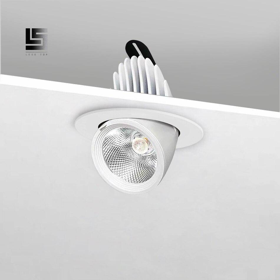 360° Adjustable White Aluminum LED Spotlight