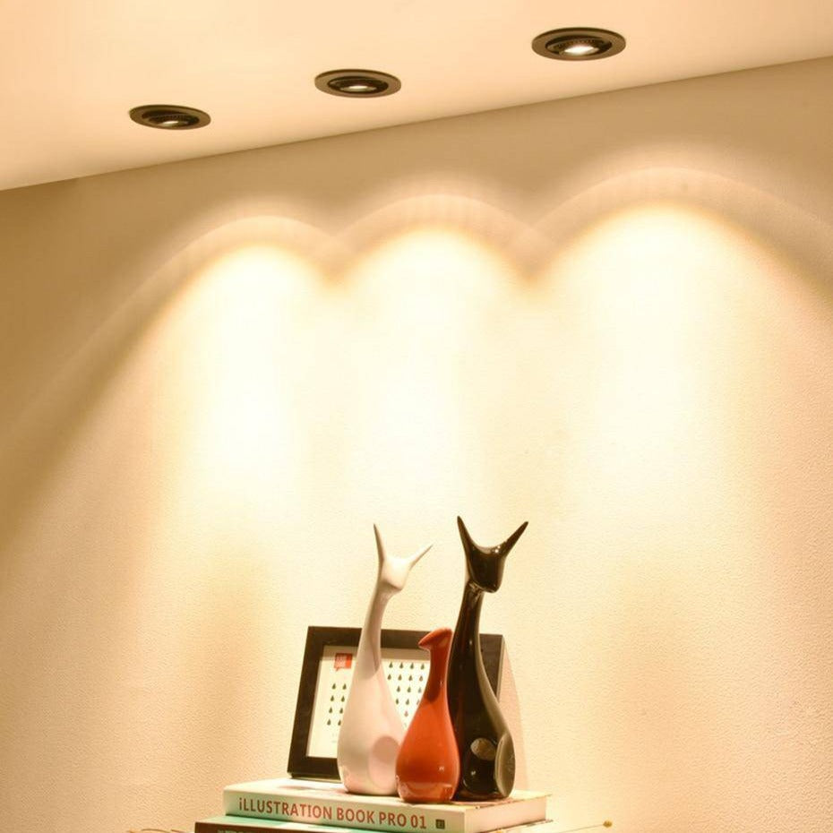 Modern Round Adjustable LED Recessed Spotlight