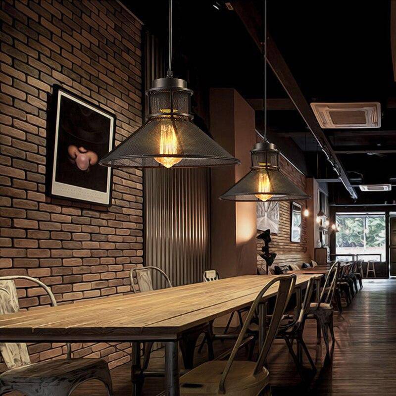 Industrial Style Copper Cone Shade LED Pendant Light