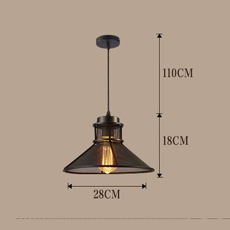 Industrial Style Copper Cone Shade LED Pendant Light