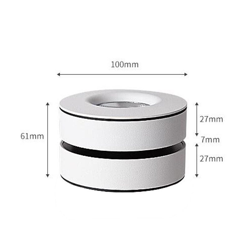 Modern 355° Rotatable LED Spot Light