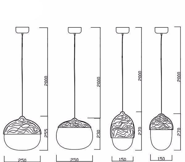 Modern LED Pendant Light with Round Wood Shade - Marla Style
