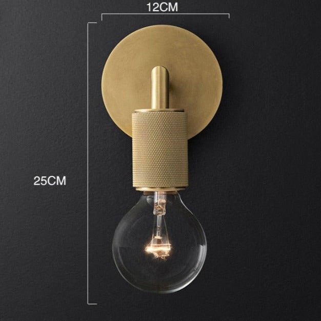 Modern Wall Sconce with Unique Gold Shade Larisa