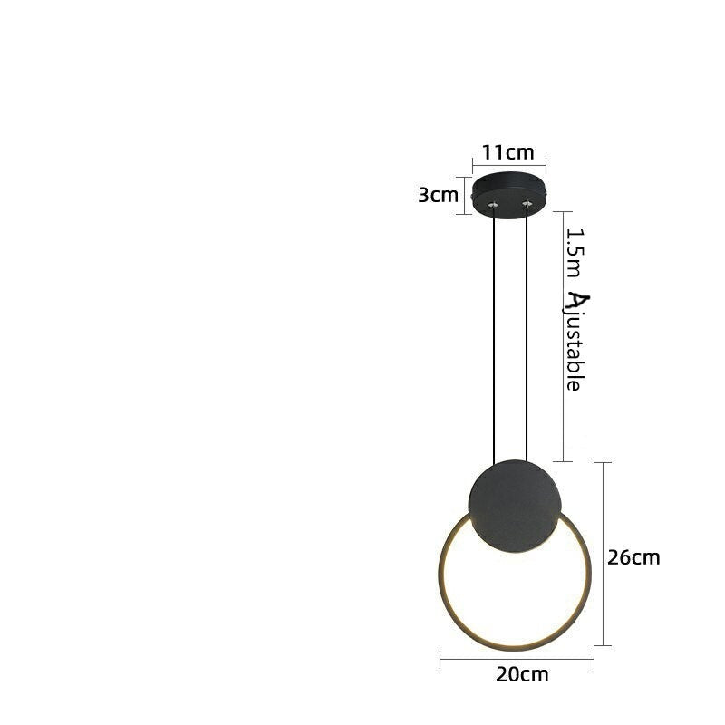 Oryna Geometric Minimalist LED Suspension Light