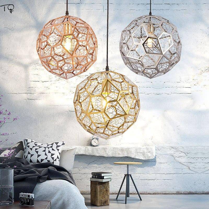 Round LED Hole Pendant Light Fixture