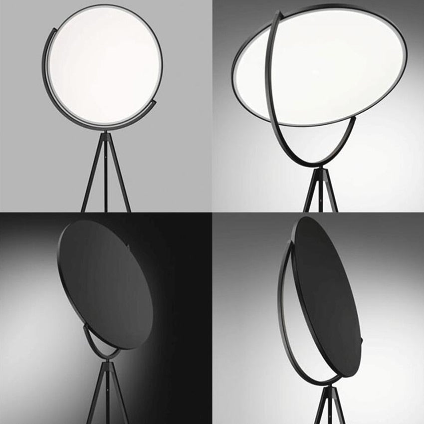 Modern LED Tripod Floor Lamp with Round Shade Loon