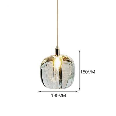 Creative LED Suspension Design with Glass Shade