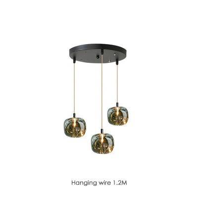 Creative LED Suspension Design with Glass Shade