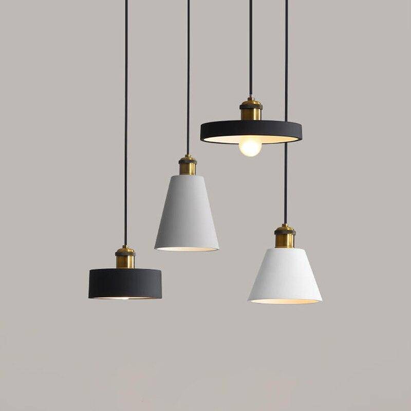 Metal LED Suspension Light with Minimalist Loft Shade