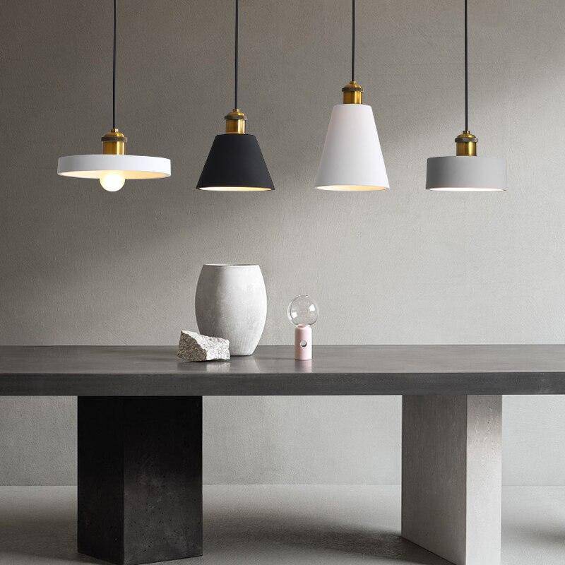 Metal LED Suspension Light with Minimalist Loft Shade