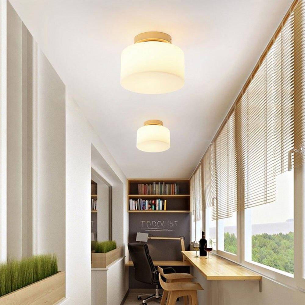 Modern LED Ceiling Light with Creative Glass Shade