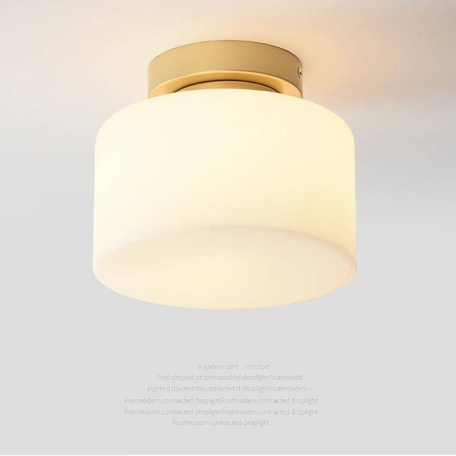 Modern LED Ceiling Light with Creative Glass Shade