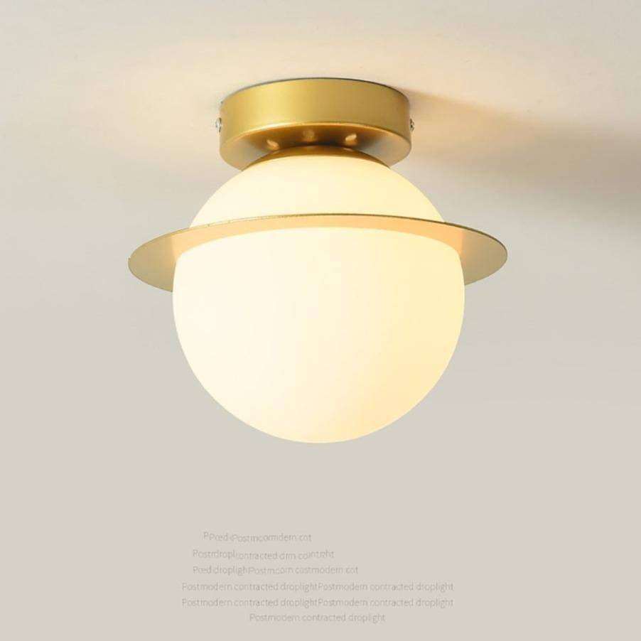 Modern LED Ceiling Light with Creative Glass Shade
