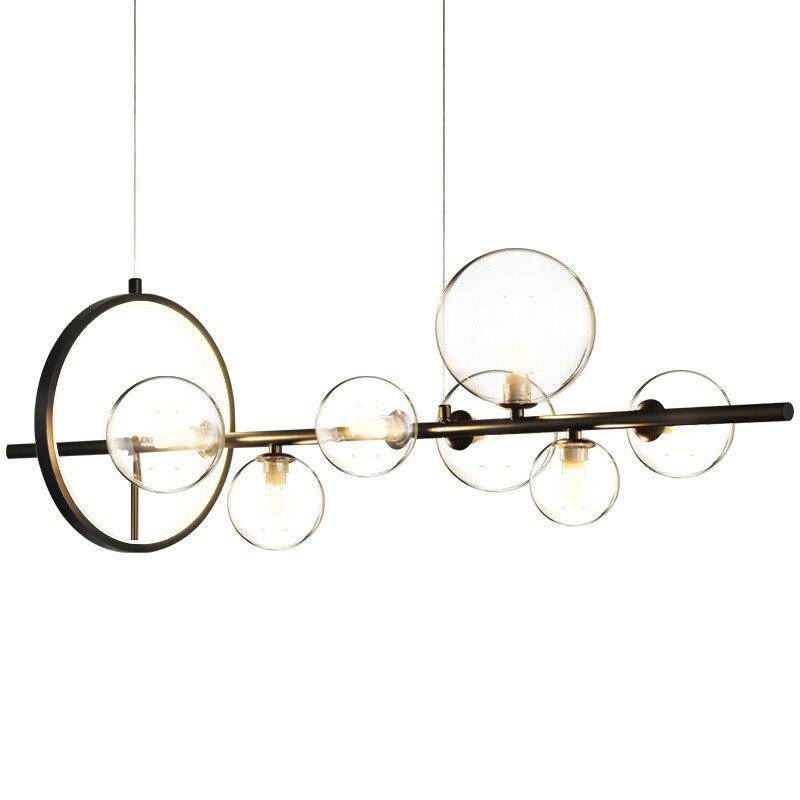LED Suspension Light with Multiple Glass Spheres - Loft Style