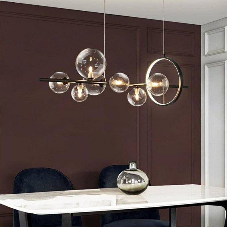 LED Suspension Light with Multiple Glass Spheres - Loft Style