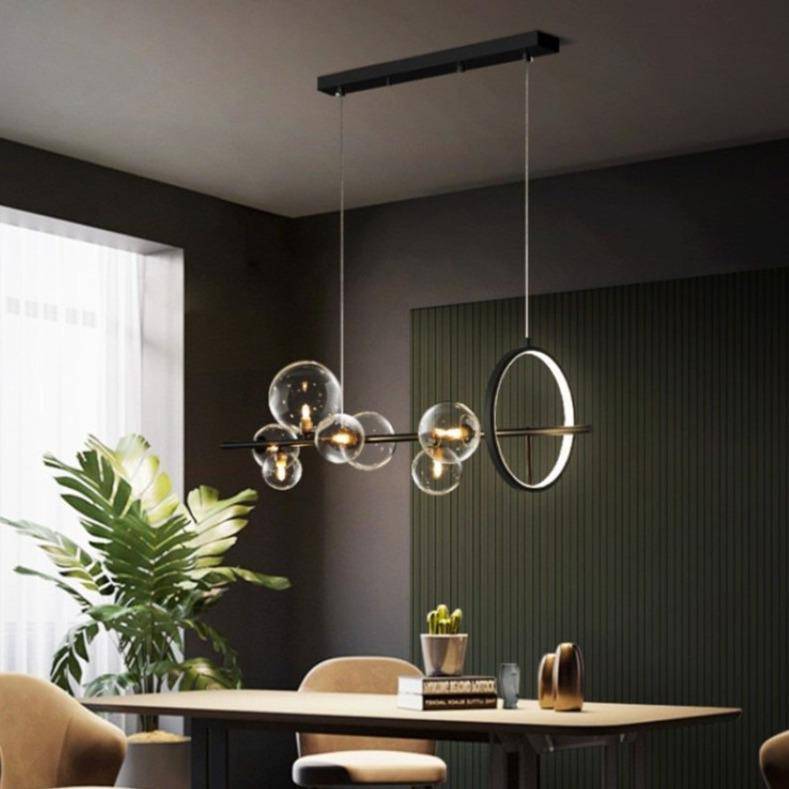 LED Suspension Light with Multiple Glass Spheres - Loft Style