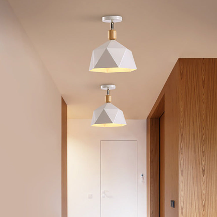 Modern LED Ceiling Light with Metal Shade - Garino