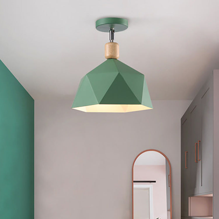 Modern LED Ceiling Light with Metal Shade - Garino