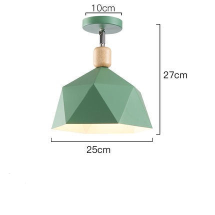 Modern LED Ceiling Light with Metal Shade - Garino