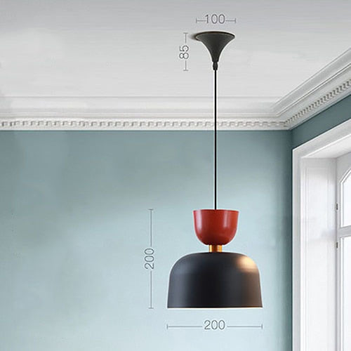 Colorful Nordic Topaz Shade LED Suspension Design