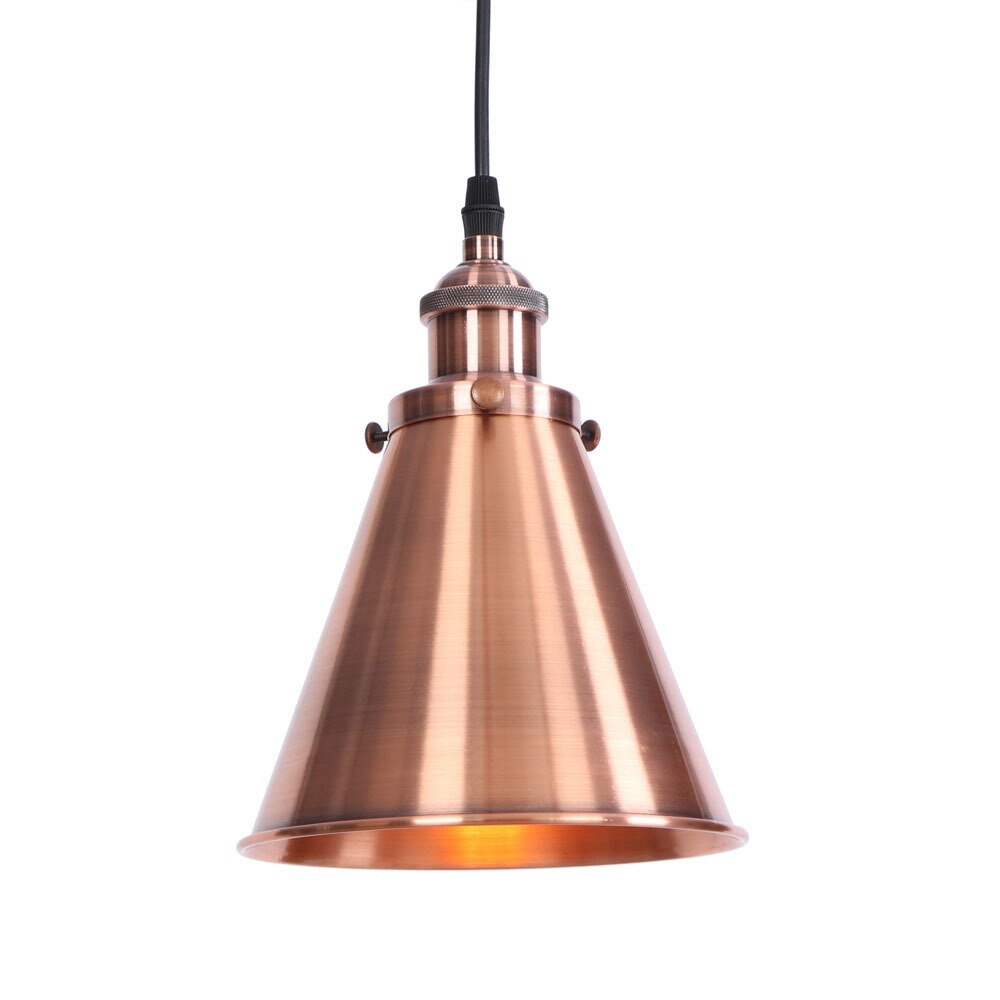 Shorah Industrial Pendant Light with Metal Cone Shade