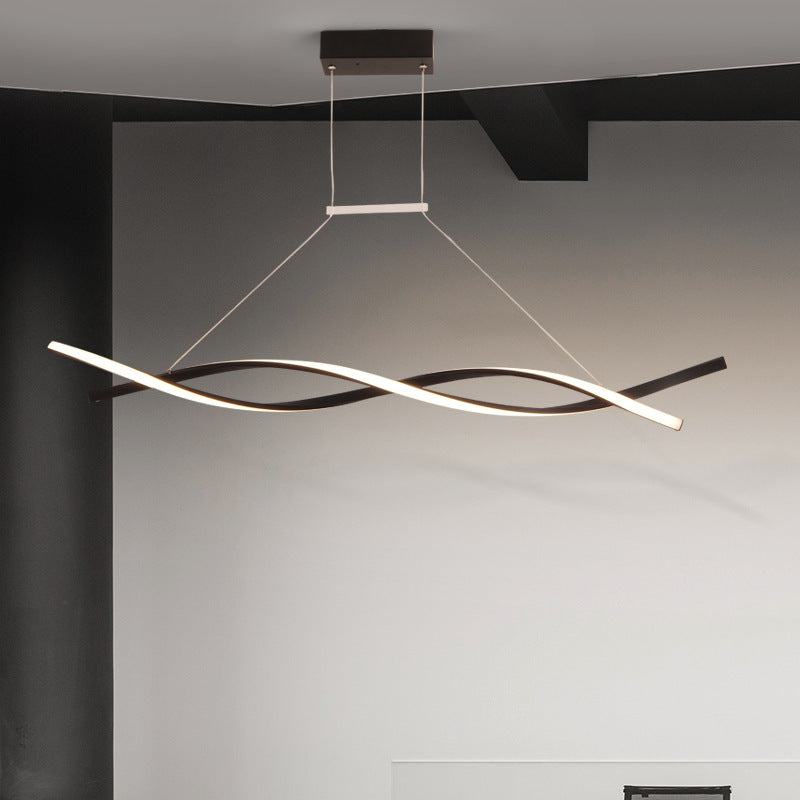 Callan Wave-Shaped LED Pendant Light