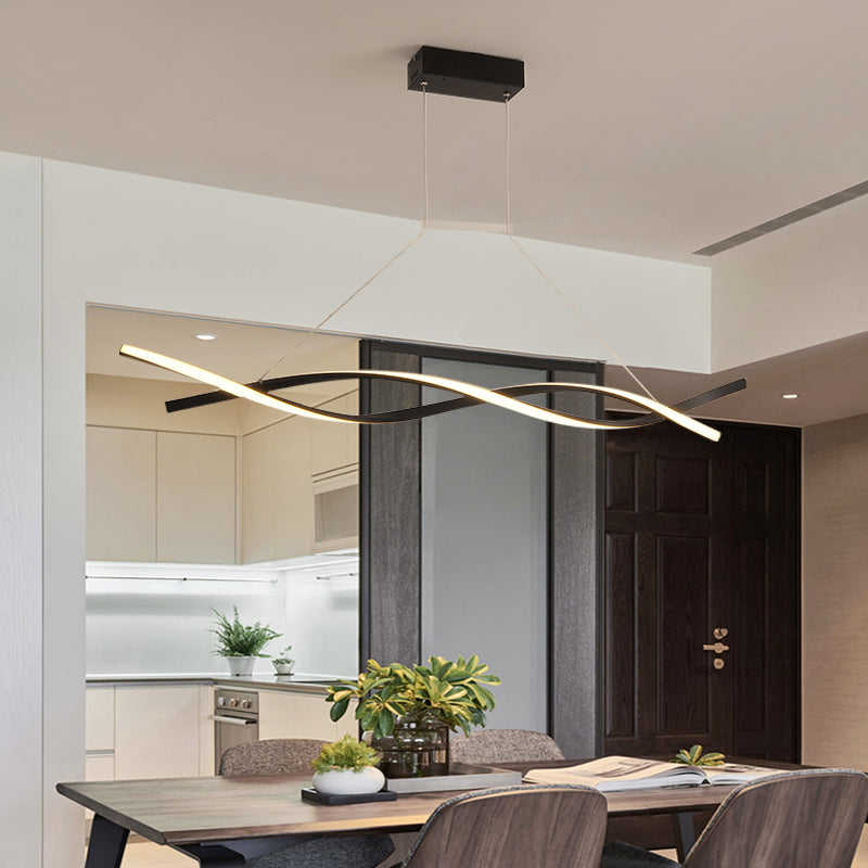 Callan Wave-Shaped LED Pendant Light